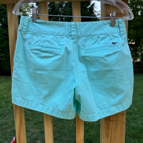 Vineyard Vines Everyday Chino Mint Pastel Green Cotton Mid Rise Shorts 4 - Picture 4 of 7